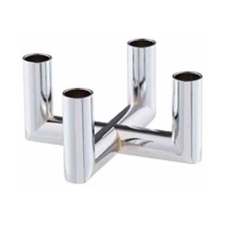 Uyuni Matrix Mini Lysestake 4 Armer Krom 4,5 cm