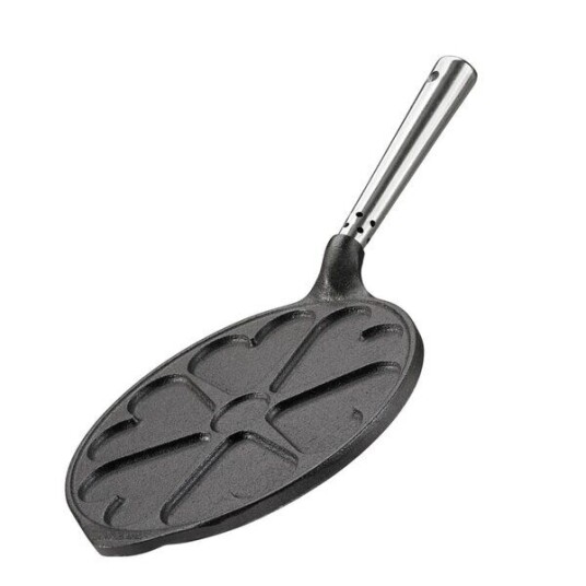 Skeppshult Professional hjerteformet lappepanne med stål håndtak 23 cm støpejern Skeppshult Professional hjerteformet lappepanne med stål håndtak 23 cm støpejern