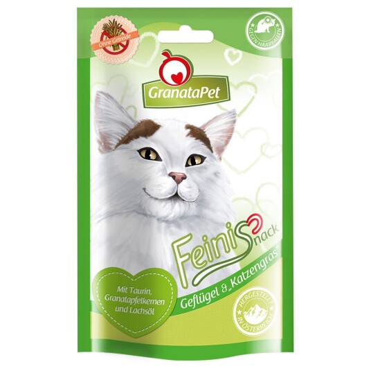 Granatapet Feinis Kattesnacks Kylling & Kattegress (50 G) Granatapet Feinis Kattesnacks Kylling & Kattegress (50 G)