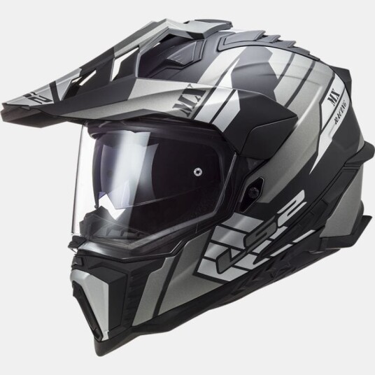 LS2 Endurohjelm MX701 Explorer Atlantis Matt Titanium S