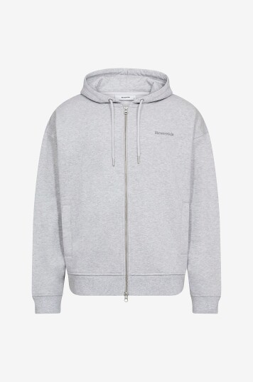 Resteröds   Hettegenser Rick Hoodie Zip   Grå