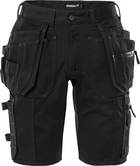 Fristads Håndverker stretch shorts kvinne 2527 GCYD Svart 42