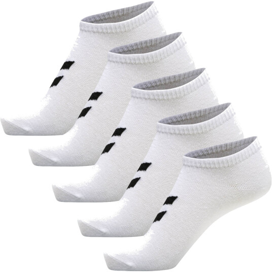 Hummel 5 pack ankelsokker til barn Bright White/Bright White 32/36
