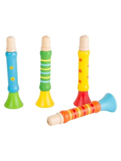 Small Foot Wooden Flute Trumpet