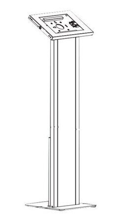 Neomounts Gulvmontert Låsbar Nettbrettholder Hvit for iPad Pro og Samsung Galaxy Tab Neomounts Gulvmontert Låsbar Nettbrettholder Hvit for iPad Pro og Samsung Galaxy Tab