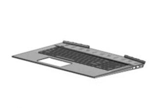 HP TOP COVER ACG W KB BL SP