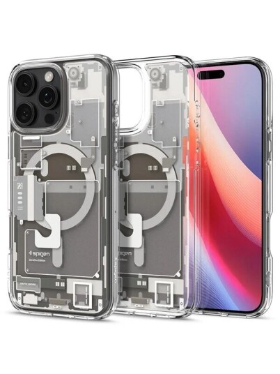 Spigen Ultra Hybrid MagSafe deksel i naturlig titan for iPhone 16 Pro Max