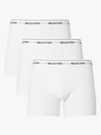 Selected Homme Liam 3-Pack Trunk Hvit XL