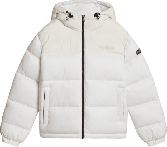 Napapijri Women's Hornelen Puffer Jacket L , White Whisper