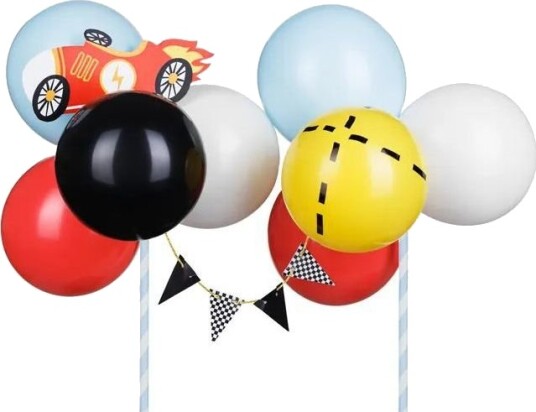 Partydeco Ballong Kake Dekorasjonsett Racing