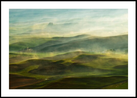 Golden Morning Hills Plakat / 40x50 Golden Morning Hills Plakat / 40x50