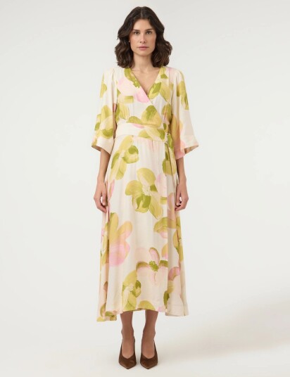 YAS Yasmarga 3/4 Wrap Long Dress S.   Show   Multi/patterned   34