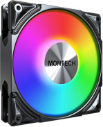 Montech Metal Pro 12 ARGB PWM PC Vifte 120mm Svart Montech Metal Pro 12 ARGB PWM PC Vifte 120mm Svart