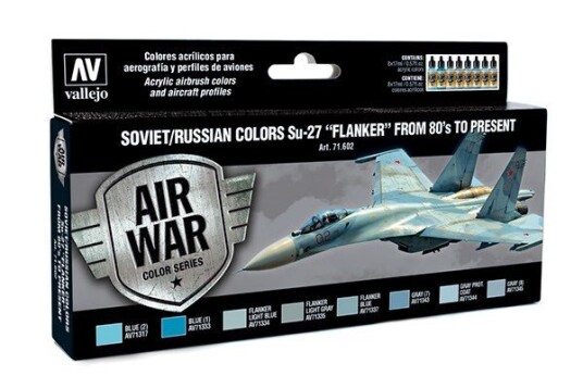 Soviet/Russian Colors Su-27 "Flanker" 8X17ml