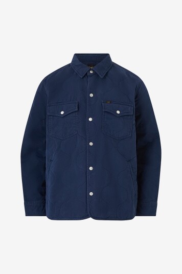 Lee Overtreksskjorte Quilted Shirt Jacket Blå