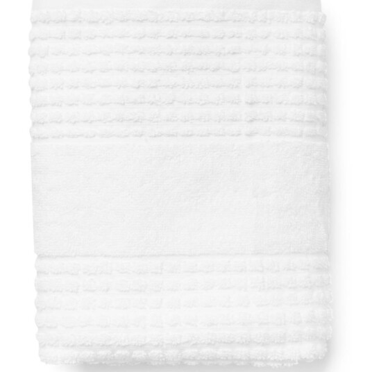Juna Check håndkle 50x100 cm hvit