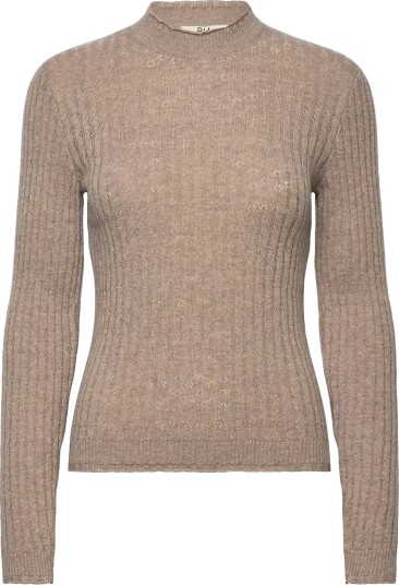 RM By Rosemunde Rmwsofia Pointelle Ls Pullover Brown S
