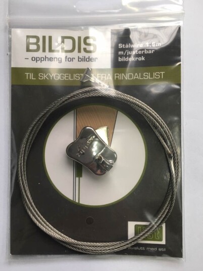 OPPHENG BILDIS STÅLWIRE 1,5M