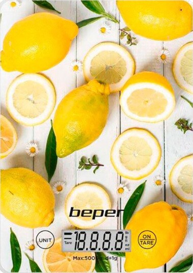 Beper BP800 Kjøkkenvekt (5kg/1g) Sitronmotiv