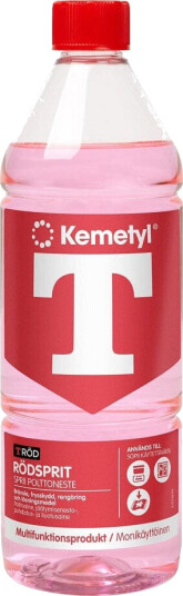 Kemetyl T-rød Rødsprit 1-4 Liter 1