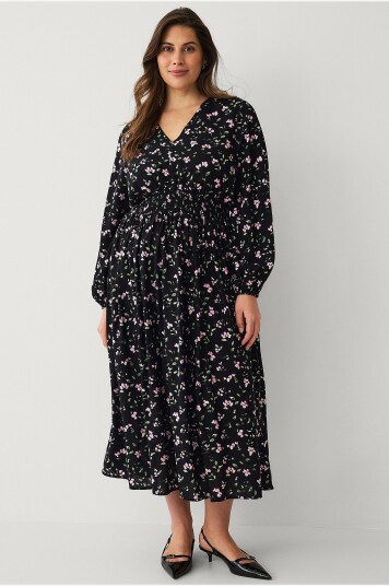 Ellos Plus collection Kjole med smock Svart