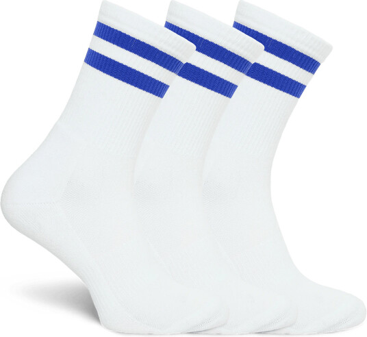 Organic Basics | Core Stripe Crew Socks 3 Pack | 35 38