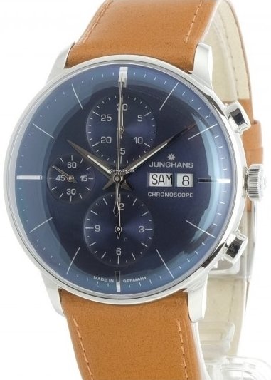 Junghans Herreklokke 27/4526.02 Meister Blå/Lær Ø40.7 mm