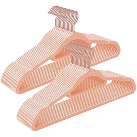Fløyelshengere 30 pk   Rosegold