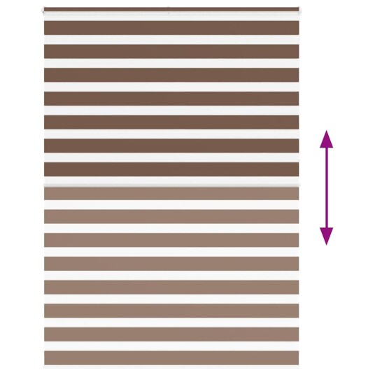 Sebragardin brun 160x230 cm stoff bredde 155,9 polyester