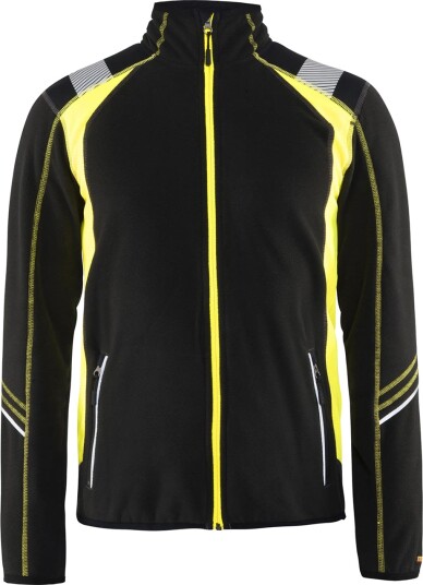 Blåkläder 499310109933XXXL Fleecejakke svart/varselgul Str. XXXL, Klær