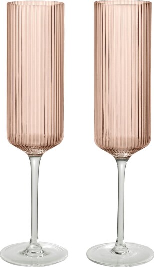 Ripple Champagneglass 2-pk, Blush