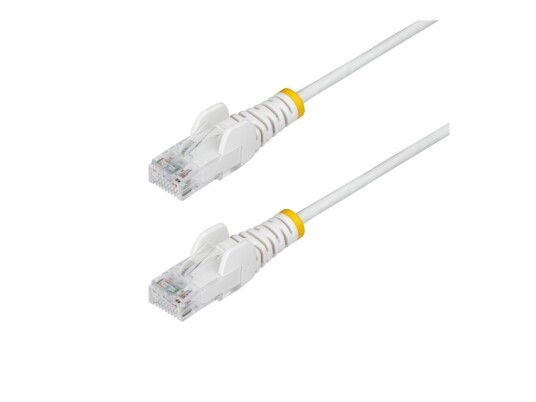 Startech.Com 2.5M White Slim Cat6 Ethernet Cable Snagless 28Awg Lszh Koblingskabel Rj 45 Hann Til Rj 45 Hann 2.5 M 3.6 Mm Utp Cat 5/5E/6 Ieee 802.3Bt Halogenfri Uten Hindringer Hvit N6PAT250CMWHS Startech.Com 2.5M White Slim Cat6 Ethernet Cable Snagless 28Awg Lszh Koblingskabel Rj 45 Hann Til Rj 45 Hann 2.5 M 3.6 Mm Utp Cat 5/5E/6 Ieee 802.3Bt Halogenfri Uten Hindringer Hvit N6PAT250CMWHS