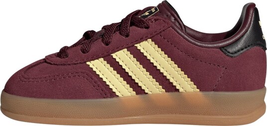 Adidas Originals Sko Gazelle Indoor CF E Maroon/Almyel/Goldm Adidas Originals 26 Sko Bordeaux Brun Svart