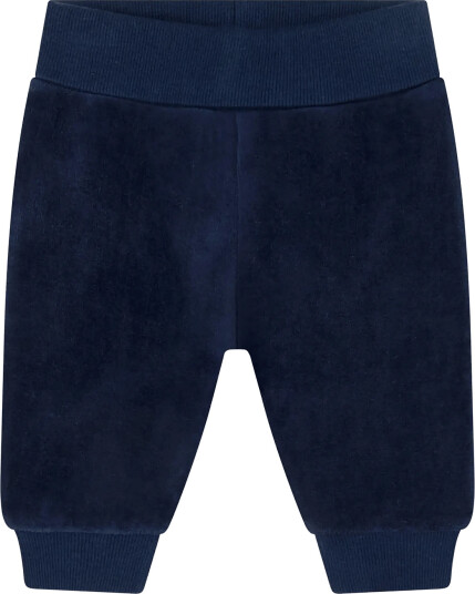 Blå Pants Velour Navy 86