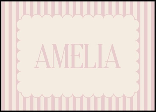 Personalized Girl Name Plakat Plakat / 100x150cm