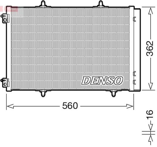 Kondensator DENSO DCN07061 Kondensator DENSO DCN07061
