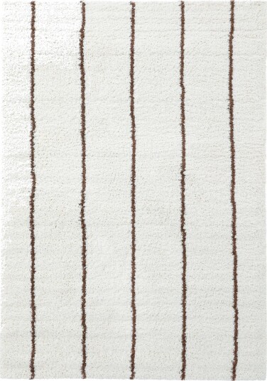 Ryetepper Eze hvit/brun Størrelse: 240 x 340 cm