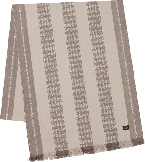 Lexington Jacquard Striped bordløper 50x350 cm Beige