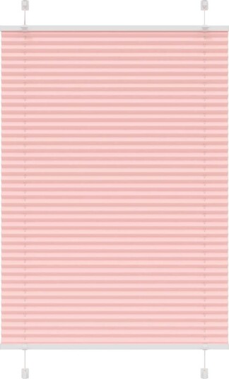 plisségardin Rosa 95x100 cm Stoff Bredde 94,4 Polyester