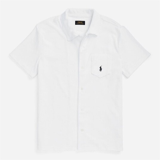 Ralph Lauren Ssfbm7-Short Sleeve-Sport Shirt White