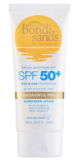 Bondi Sands SPF50+ Fragrance Free Body Suncreen Lotion 150 ml