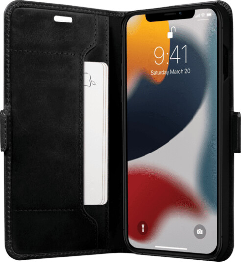 Dbramante1928 Copenhagen Slim Lommebokdeksel i Skinn til iPhone 13 - Svart