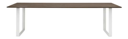 Muuto 70/70 spisebord 255 x 108 cm Solid smoked oak-White