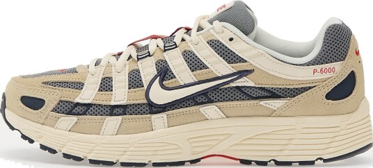 Joggesko Nike P 6000 Lt Khaki/ Pale Ivory Thunder Blue Cool Grey Univ Red EUR 40.5