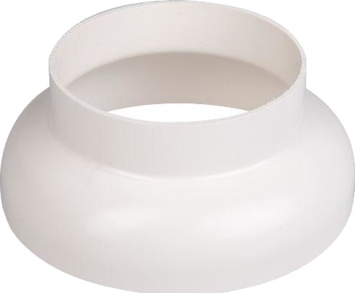 Plastmo spesialkumkrage Ø90x110mm, hvit