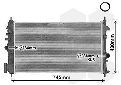 Radiator VAN WEZEL 37002474
