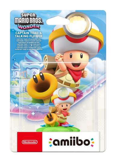 Nintendo Amiibo figur Super Mario Collection Captain Toad & Talking Flower 180445