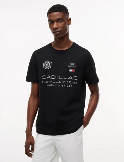 Tommy Hilfiger Th X Cf1 Racing Graphic Tee Black M
