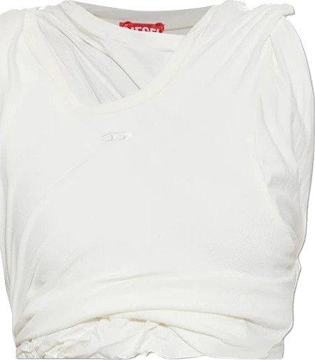 Diesel Dame Topper Hvit XS,
