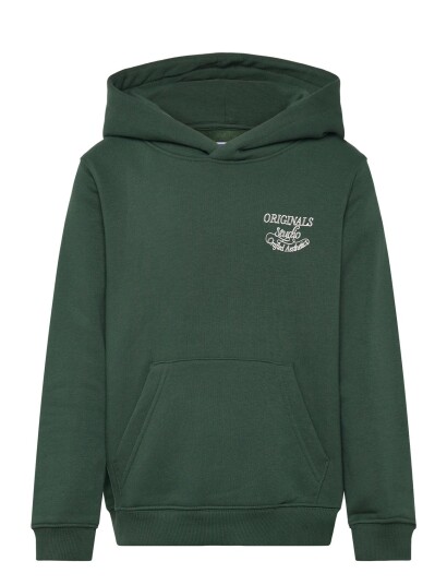 Jack & Jones Jorniagara Typo Sweat Hood Jnr Green 176